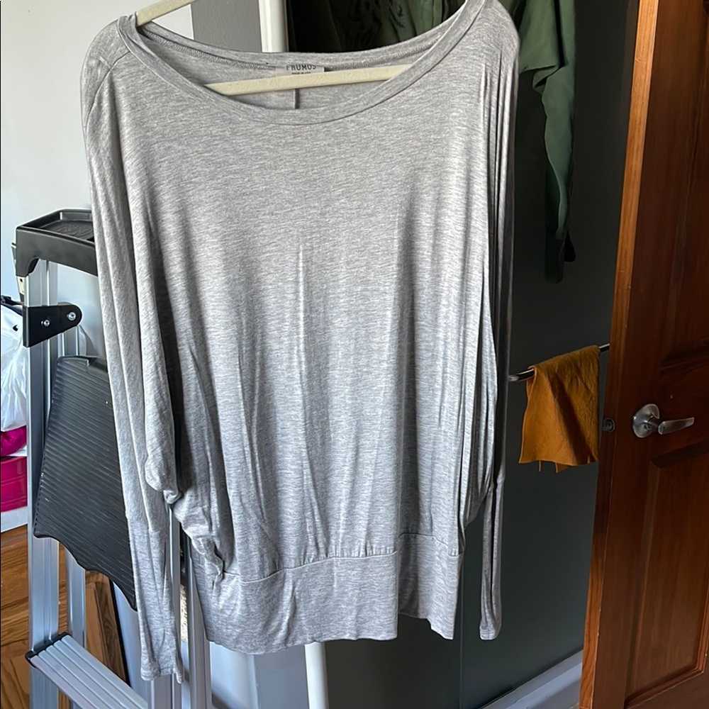 Women's Gray Lightweight Tunic Top